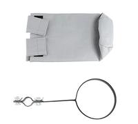 Qukaim 2 bacchette per batteria, in metallo con testa in lega di alluminio antiscivolo, include supporto impermeabile con morsetto, adatto per xilofono, marimba, e
