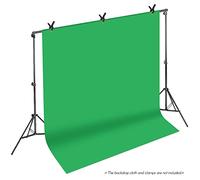 Qukaim 2 x 3 metri di supporto per sfondo da studio, in lega di alluminio, regolabile, sistema di supporto per sfondo fotografico, con borsa per il trasporto, 6,6 x 3 piedi