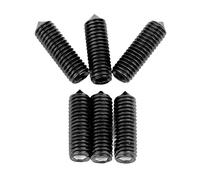 Qukaim 6 viti esagonali di montaggio per ponte a bilanciere doppio, viti di bloccaggio per chitarra elettrica e basso, argento, set di regolazione dell'altezza del ponte