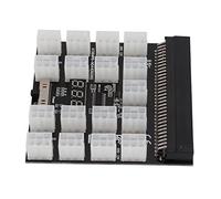 Qukaim Adattatore di alimentazione per scheda breakout per server, 17 porte, display di tensione a LED a 6 pin, adatto per stabilizzatore di peso per dischi in vinile e pinze per giradischi