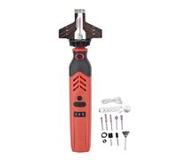 Qukaim Affila Catena Motosega Senza Fili - Kit Affilatura Catena 2000mAh, Affilacatene per Motosega Portatile 5000-18000 Giri/min con Ricarica USB per Giardino Bosco Casa (Rosso, 3
