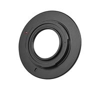Qukaim Anello adattatore per obiettivo C-M4/3 C-Mount, ricambio Accory per fotocamere Pana, Leica, Olympus M4/3, nero, compatibile con teleobiettivo a specchio e filtri