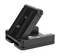 Qukaim Black Z Flex Tilt pieghevole piastra a sgancio rapido supporto supporto per treppiede fotocamera, Z Flex piastra a sgancio rapido, design compatto, leggero, uso versatile