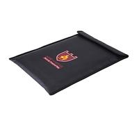 Qukaim Borsa ignifuga a doppio lato, resistente al fuoco, impermeabile, per batteria LiPo, documenti, denaro, 25 x 20 cm, custodia sicura, sicurezza