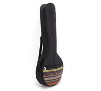 Qukaim Borsa per banjo a 4 corde, borsa per banjo a 4 corde, stile etnico, in cotone, con cinghie regolabili, accory per strumenti da viaggio e conservazione
