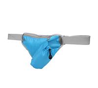 Qukaim Borsa sportiva triangolare, borsa sportiva triangolare, leggera, per corsa e ciclismo, multifunzione, porta cellulare e bottiglia d'acqua, blu cielo, Multicolore, 60_x_180_cm
