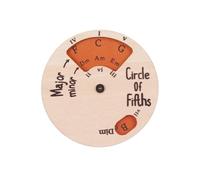 Qukaim Cerchio in legno delle quinte, strumento melodia e rotella per l'apprendimento della teoria musicale, accorie musicali per principianti e musicisti, diametro 30,5 cm