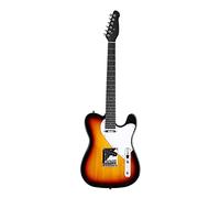 Qukaim Chitarra elettrica Telecaster, Corpo in pioppo, Manico duro d'acero, Tastiera in legno di alloro, Solid-Body Music Equipment, Sunset Color