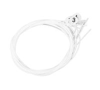 Qukaim Corde in nylon Accory per ukulele, confezione da 4, corde di ricambio di buona qualità del suono per ukulele, accory per strumenti, bianco