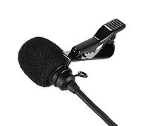 Qukaim CVM-D02 - Microfono lavalier a doppia testa, cavo da 6 m, microfono a condensatore omnidirezionale, compatibile con Canon Nikon A7 A6300, 6 6Plus, per interviste e insegnamenti in diretta