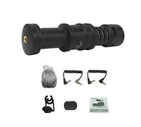 Qukaim CVM-VM10II Full Metal Mini Compact On-Camera Microfono Direzionale Video Cardioide con Shock-Mount per Smartphone e Fotocamere DSLR, Compatibile con, OSMO, A7RII,