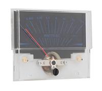 Qukaim DB Meter 45 mm puntatore rotondo VU Meter Head, bianco DC500uA tester di potenza con retroilluminazione a LED per VU Meter stereo, indicatore di livello, scheda amplificatore elettronica