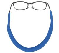 Qukaim Fascia per occhiali da vista in gomma neoprene galleggiante per occhiali da vista, cinghia antiscivolo per drifting e attività all'aperto, blu