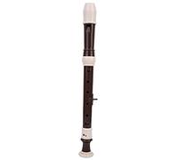 Qukaim Flauto flauto per clarinetto in ABS, strumento a 8 fori, in stile barocco, staccabile, con poggia dita e borsa per il trasporto, strumento musicale a fiato in classe, colore caffè