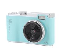 Qukaim Fotocamera digitale 4K, 64 MP HD, schermo IPS da 2,4 pollici, zoom digitale 16x, fotocamera compatta da viaggio con microfono integrato per ragazzi e principianti, include scheda da 64 GB