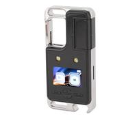 Qukaim Fotocamera montata sul corpo, visione notturna HD 2K, clip posteriore magnetica, rotazione di 180°, 600mAh, registrazione video con un tasto, videocamera indossabile per ciclismo e sport