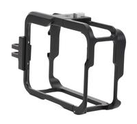 Qukaim Gabbia per action camera in lega di alluminio, telaio protettivo per fotocamera sportiva in metallo a sgancio rapido, con doppio supporto per scarpa fredda, compatibile con la maggior parte