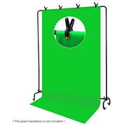 Qukaim Green Chroma Key Mask Guanti, guanti per effetti invisibili per fotografia con schermo verde, ideali per produzione video, dimensioni: 2,6 x 2 m, sistema di supporto per sfondo con pulegge e