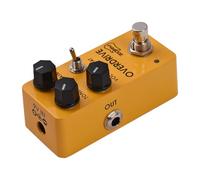 Qukaim guitareffectspedal Pedale Overdrive per chitarra, TONE/GAIN/VOL/FAT Versatile Tone Control, DC 9V, 6.35mm Input/Output, Lega di Alluminio, True Bypass Chitarra Elettrica Effetti Pedale
