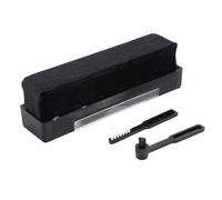 Qukaim Kit di spazzole per la pulizia dei dischi, 3 pennelli in morbido velluto per una pulizia delicata di dischi e pennino, ideale per CD, VCD, DVD, strumento di manutenzione efficace