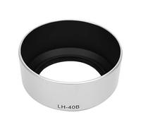 Qukaim LH-40B - Paraluce in plastica portatile di qualità per Olympus M.ZUIKO 45 mm f1.8, paraluce leggero, finitura argento