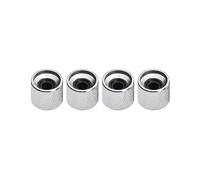Qukaim Manopole del volume per Fender Telecaster, set di 4 manopole in metallo per controllo del tono del volume, manopole a cupola per chitarra elettrica e basso, include chiave esagonale interna,