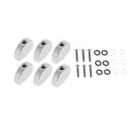 Qukaim Meccanica Testa Accories 6 Pezzi Lega Tuner Testa Macchina Semicerchio Pulsanti di Ricambio per Chitarra Elettrica Basso, Tuner Button Accories