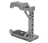 Qukaim Mezza gabbia in lega di alluminio, custodia protettiva per supporti A1, 1/4" e 3/8", supporto per scarpa fredda, design leggero, accorie per fotocamera