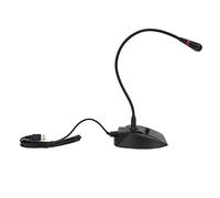 Qukaim Microfono USB Studio Speech Speaker, microfono da tavolo cablato per laptop, supporto regolabile, ideale per discorsi in studio, o, design compatto