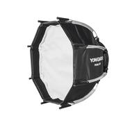 Qukaim Mini-D30 - Mini Softbox ottagonale da 30 cm, panno diffusore rimovibile, griglia a pettine, borsa portaoggetti, compatibile con luce video LED YN150S/YN150/YN150Li