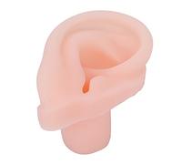 Qukaim Modello di orecchio per esercitazione, in silicone, simulato morbido, modello flessibile per orecchio destro, per farmacia, ospedale, simulazione pratica, 10 x 5 x 7 cm, strumento educativo