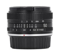 Qukaim Obiettivo 50 mm F1.7 con grande apertura, obiettivo per fotocamera a fuoco fisso manuale per fotocamere DSLR e mirrorl con attacco F, obiettivo verticale full frame