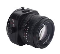 Qukaim Obiettivo per fotocamera da 50 mm F1.4 APS-C, messa a fuoco manuale, obiettivo inclinabile ad ampia apertura per porta M4/3, compatibile con fotocamere G1 G2 E PL1 E PL2