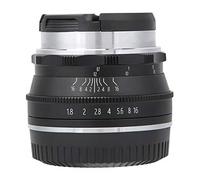 Qukaim Obiettivo per fotocamera mirrorl da 25 mm, attacco M4/3 per Olympus E-M5, E-M5II, E-M10, E-M10II, E-M10III, nero, Photography Accory