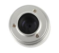 Qukaim Obiettivo Televisore 35mm F1.7 C Mount, obiettivo per fotocamera mirrorl a fuoco fisso Accory, argento, compatibile con TV e fotocamere a pellicola