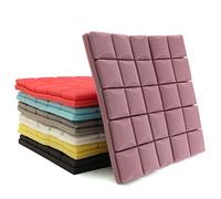 Qukaim Pannello fonoassorbente in schiuma, design a cuneo, per studio e karaoke, spugna fonoassorbente per assorbimento dell'eco, 30 x 30 x 5 cm, confezione da 12, colore nero