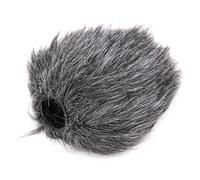 Qukaim Parabrezza universale per microfono in pelliccia, morbido, per microfono BOYA BY-MM1, riduzione del rumore, leggero, portatile, 10 x 5 cm