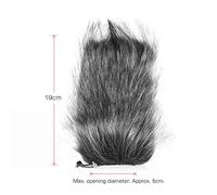 Qukaim Parabrezza universale per microfono professionale in pelliccia, flessibile per Rode VideoMic GO, VideoMic Pro, TAKSTAR SGC-598, EMC965, 598, NV1, XM1, CG60