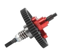 Qukaim Parti di aggiornamento per auto RC 54T Differenziale Slipper Frizione Assemblea Completa per Traxxas Slash 1/10 RC Cars, Acciaio Alluminio, Rosso