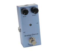 Qukaim Pedale per effetti per chitarra elettrica, mini pedale analogico per coro con True Bypass, effetti per chitarra portatile, blu cielo