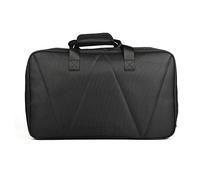 Qukaim Pedaliera in lega di alluminio, pedaliera effetto chitarra di grandi dimensioni, pedaliera in lega di alluminio 47 x 25 cm, borsa inclusa, design leggero per musicisti