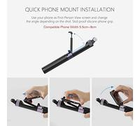 Qukaim Pgytech - Supporto universale per action camera, mini treppiede da tavolo con supporto per telefono per Osmo Pocket, Hero 7/6/5/4, Yi