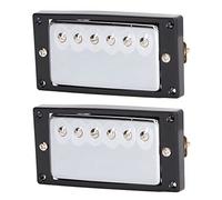 Qukaim Pickup a doppia bobina per chitarra e basso, ricambio standard per 5 corde in metallo e plastica, set di tavole di controllo dei bassi con cavo per bassi jazz batterie incluse