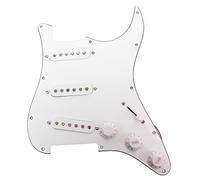 Qukaim Placca di controllo pre-cablata per chitarra elettrica, pre-cablata con interruttori a 3 vie e manopole per parti Telecaster, GE210B Lattice