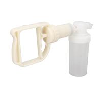 Qukaim Pompa di aspirazione per espettorato, pompa manuale portatile per espettorato, pompa a vuoto trasparente portatile per problemi respiratori, facile da usare, design compatto, ideale per casa e