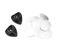 Qukaim Ponte tremolo per chitarra in metallo, set di 3 corde con sistema vibrato regolabile, kit di montaggio per chitarre Humidor, include leva, molla, vite, kit di dadi