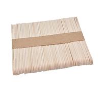 Qukaim Porta stoppini in legno per candele, 50 pezzi, supporto per nucleo in cera di betulla, dispositivo di centraggio dello stoppino a foro singolo per realizzare candele, 114 x 10 mm