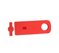 Qukaim PU585 - Custodia protettiva in silicone per fotocamera Ricoh Theta SC2, con copriobiettivo in silicone, colore rosso, compatibile con action cam 360