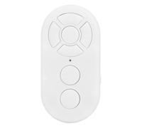 Qukaim Pulsante per selfie, tipo C ricaricabile BT 10 m, clicker per fotocamera del telefono, registrazione video, libro elettronico, bianco