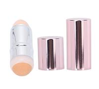 Qukaim Rullo assorbente per la pulizia del viso con pietra vulcanica, mini rullo assorbente per olio, strumento per la cura della pelle per gomma da trucco e massaggio viso, rosa